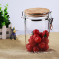 Storage Glass Cannister With Clamp Top Lid